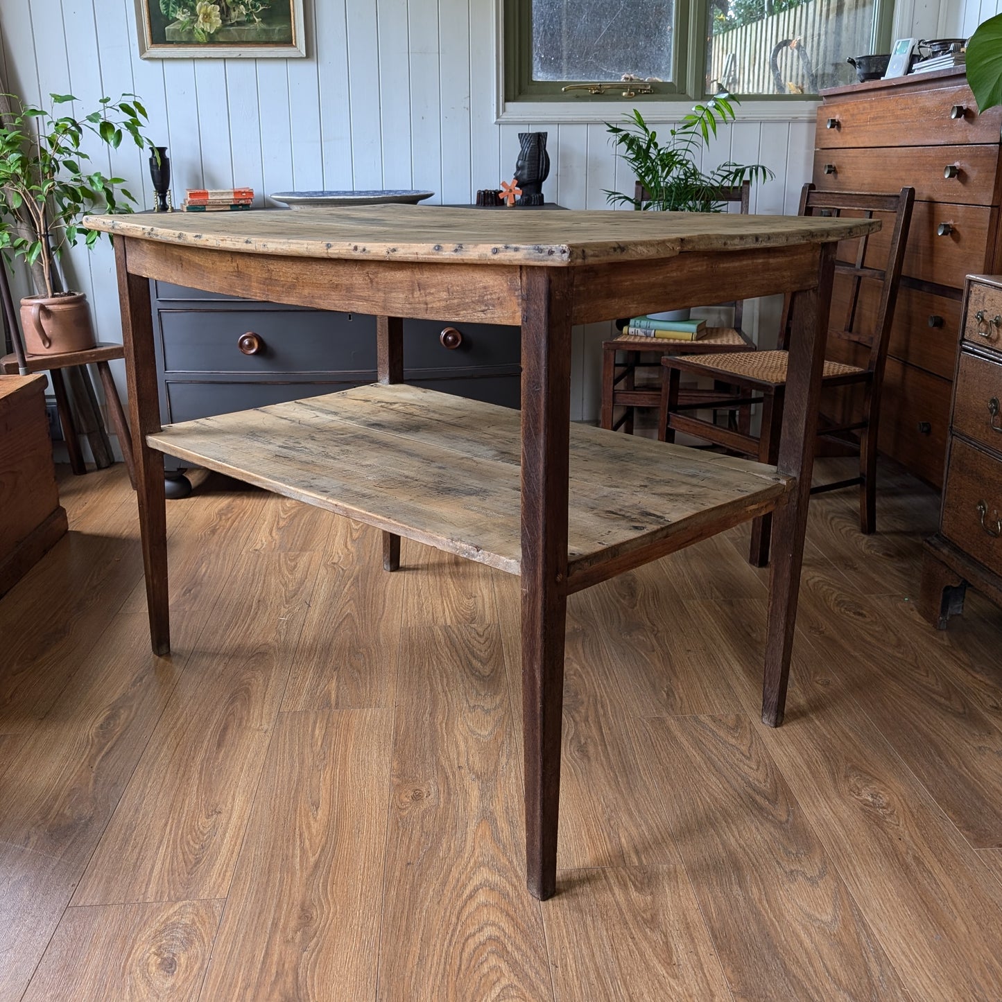 Antique French Kitchen Prep Table