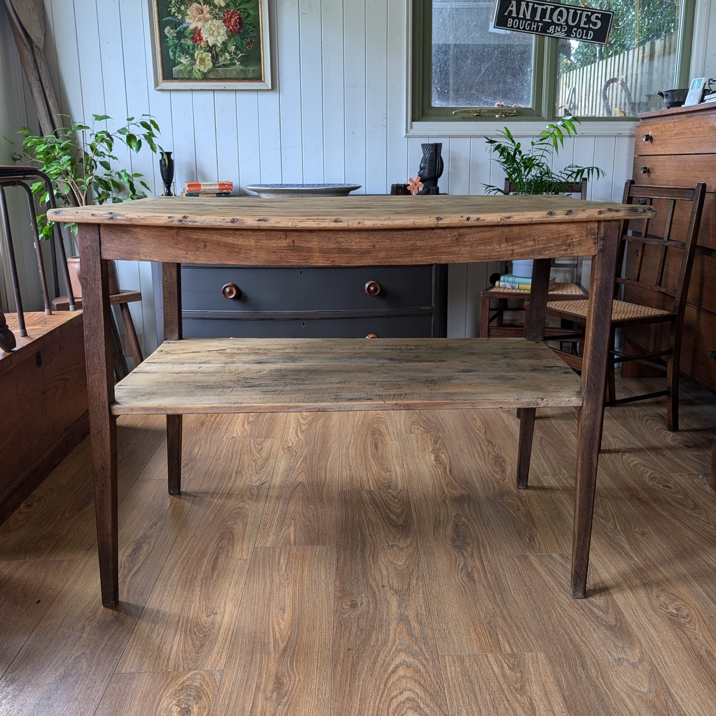 Antique French Kitchen Prep Table