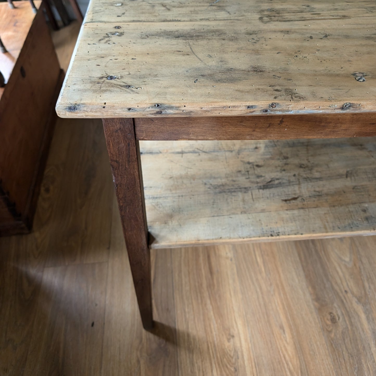 Antique French Kitchen Prep Table