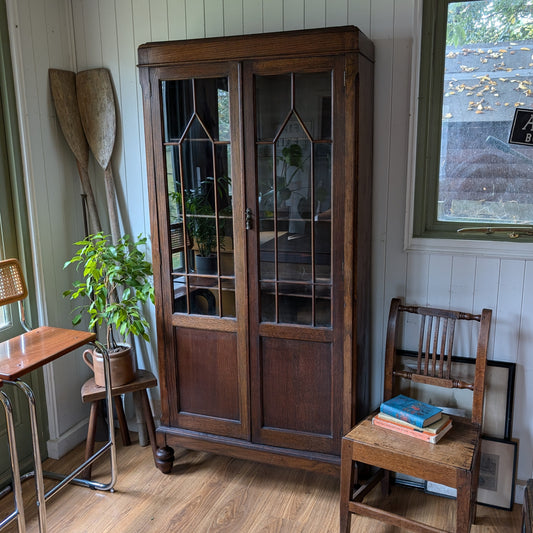 Antique Glazed Bookcase