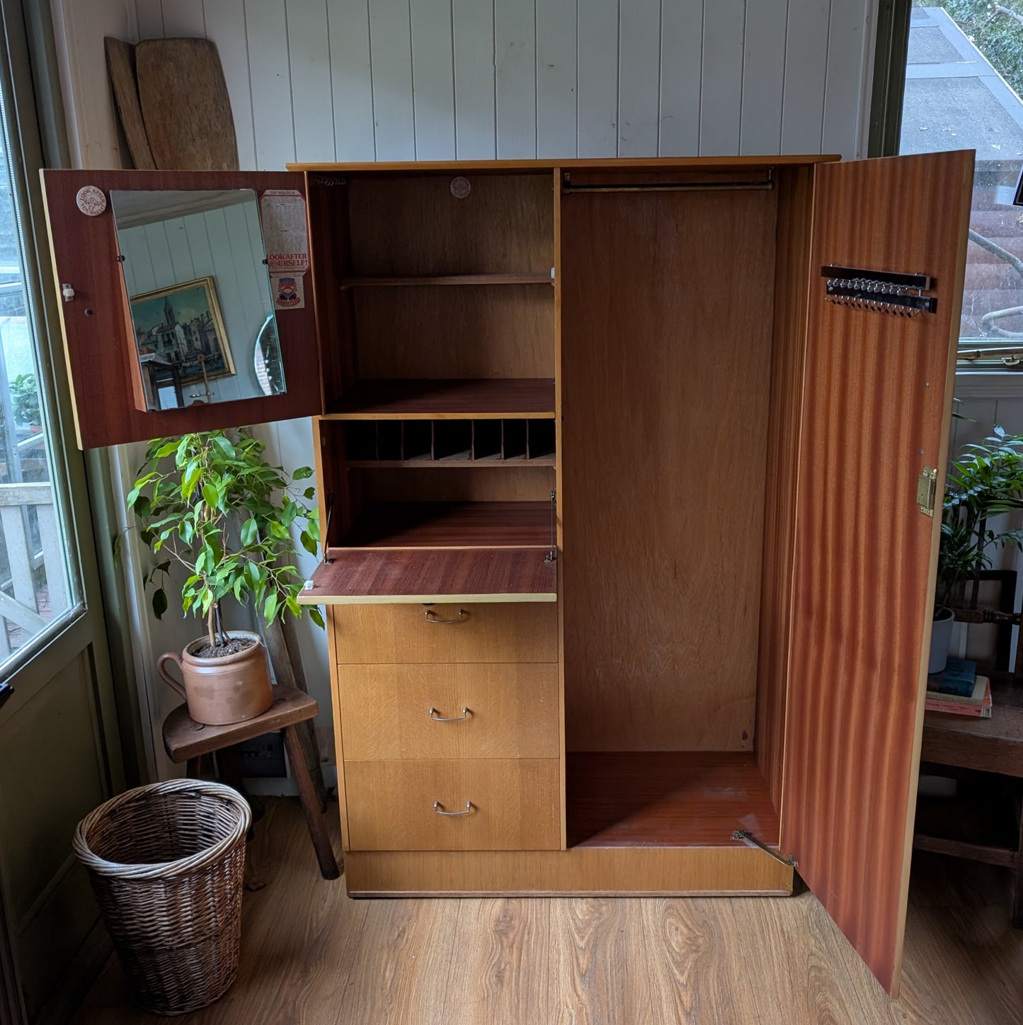 Small Mid Century Wardrobe