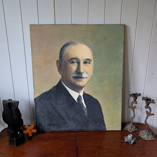 Antique Oil Portrait of a Gentlemen