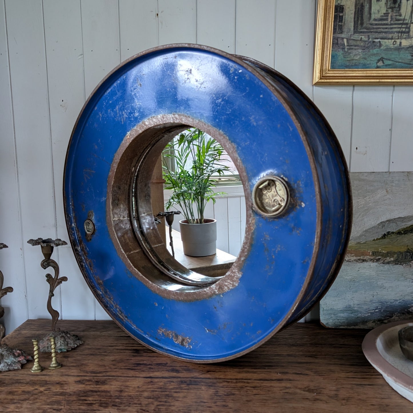 Vintage Industrial Mirror