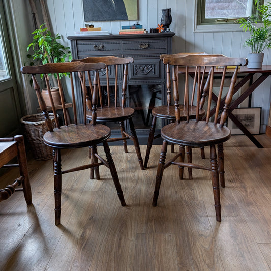 Set of Four Victorian Penny Chairs