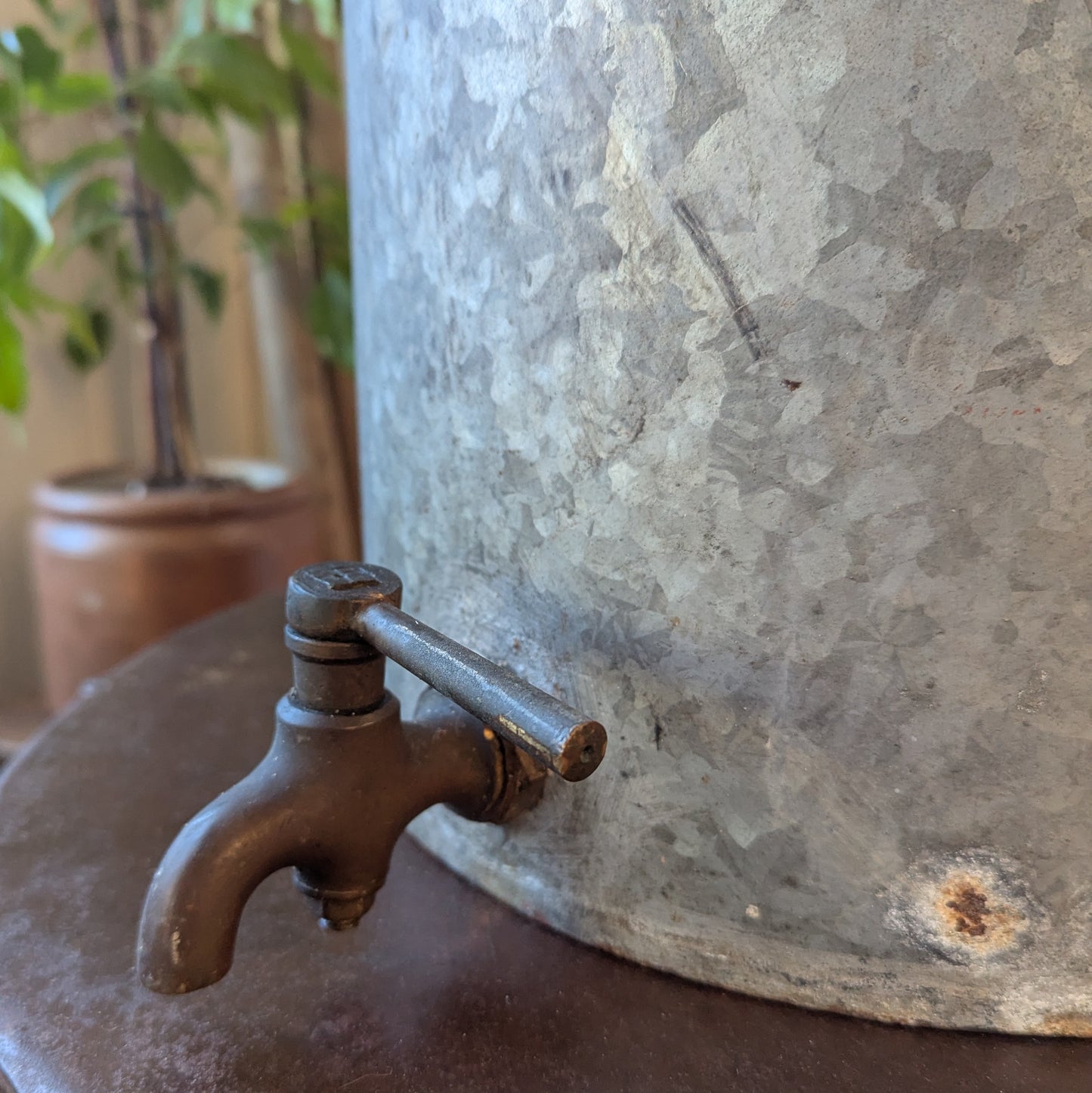 Vintage Galvanised Water Butt