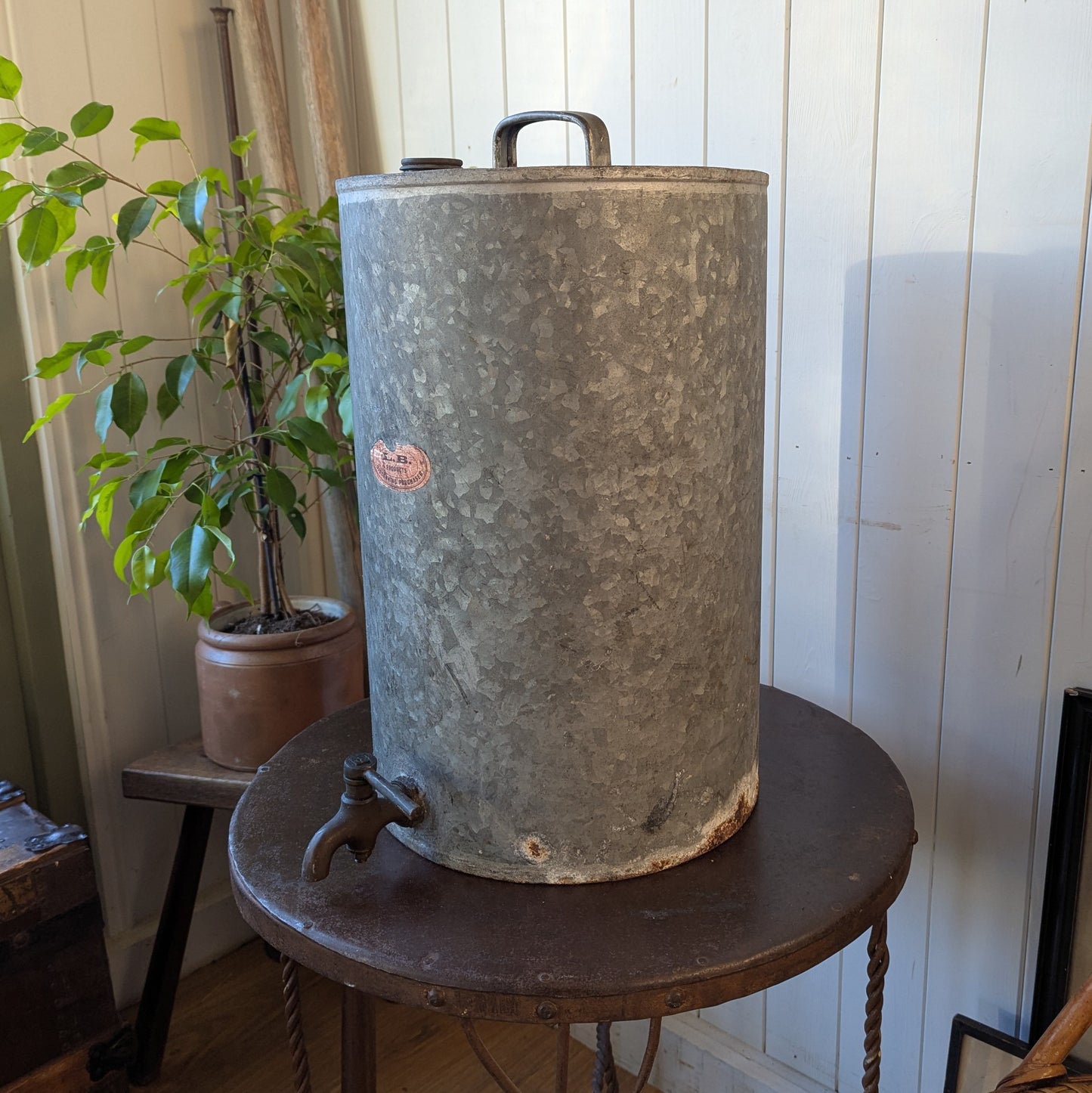 Vintage Galvanised Water Butt