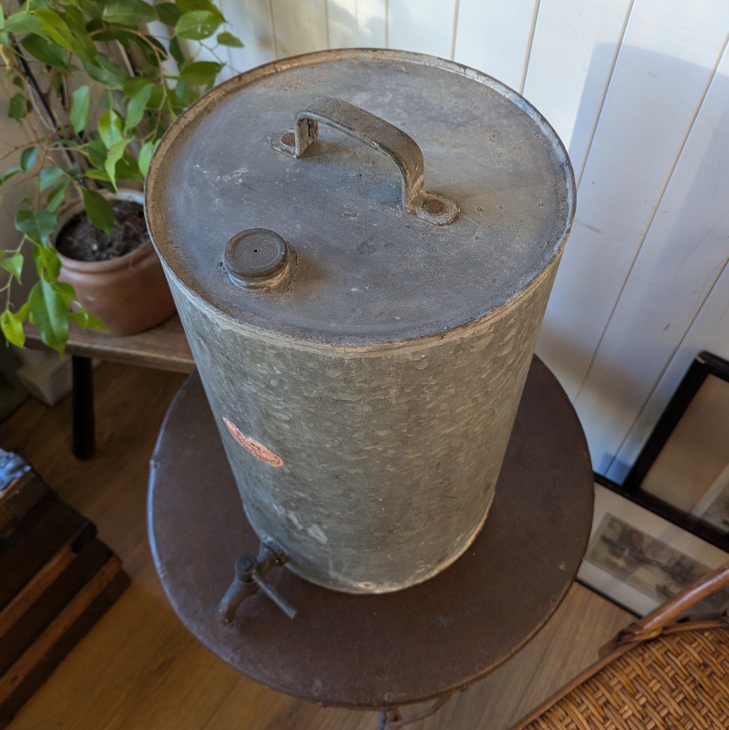 Vintage Galvanised Water Butt