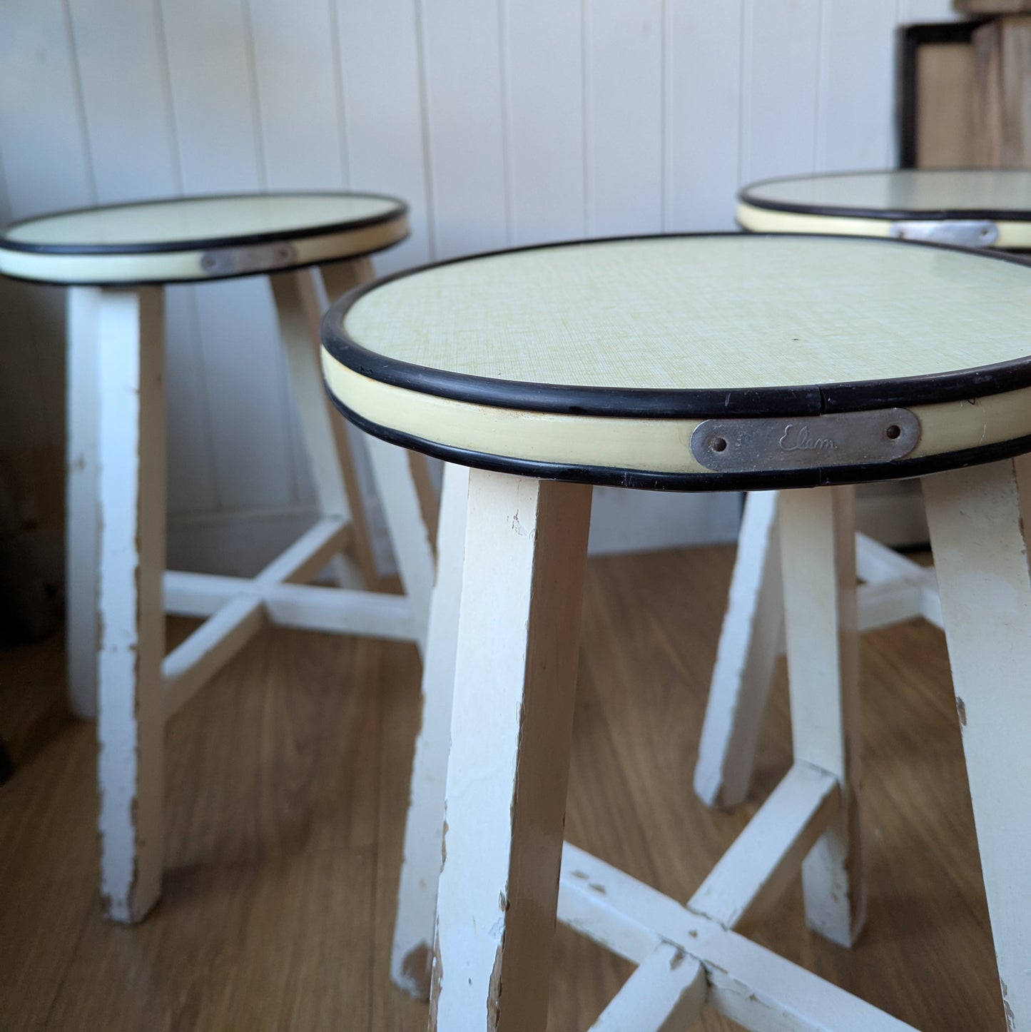 1950s French Kitchen Stool