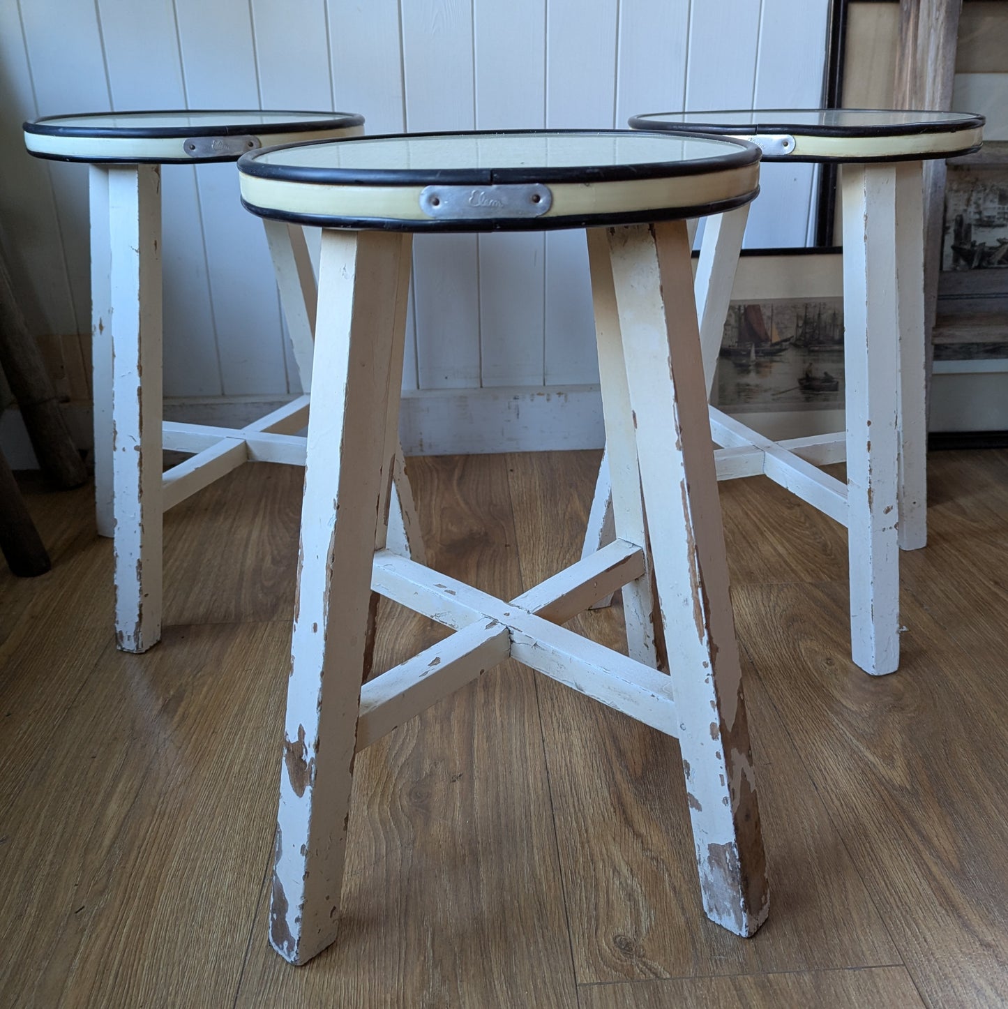 1950s French Kitchen Stool