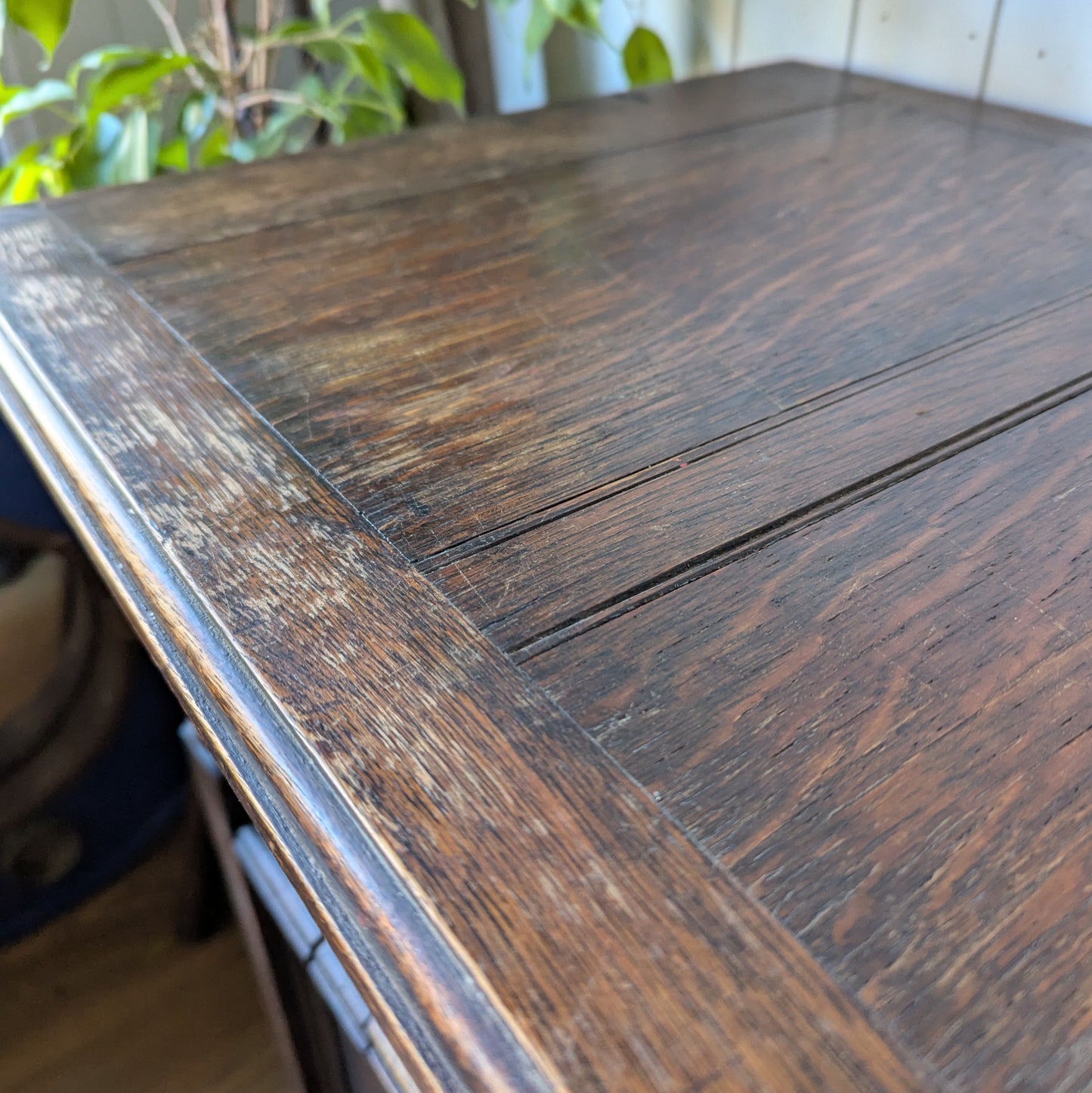 Antique Oak Monks Bench