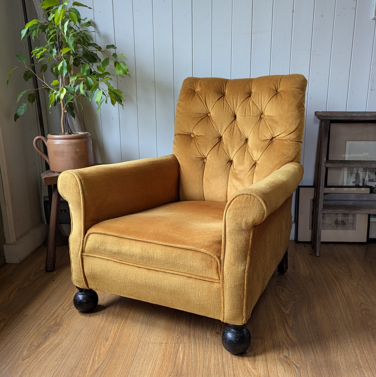 1930s Upholstered Armchair