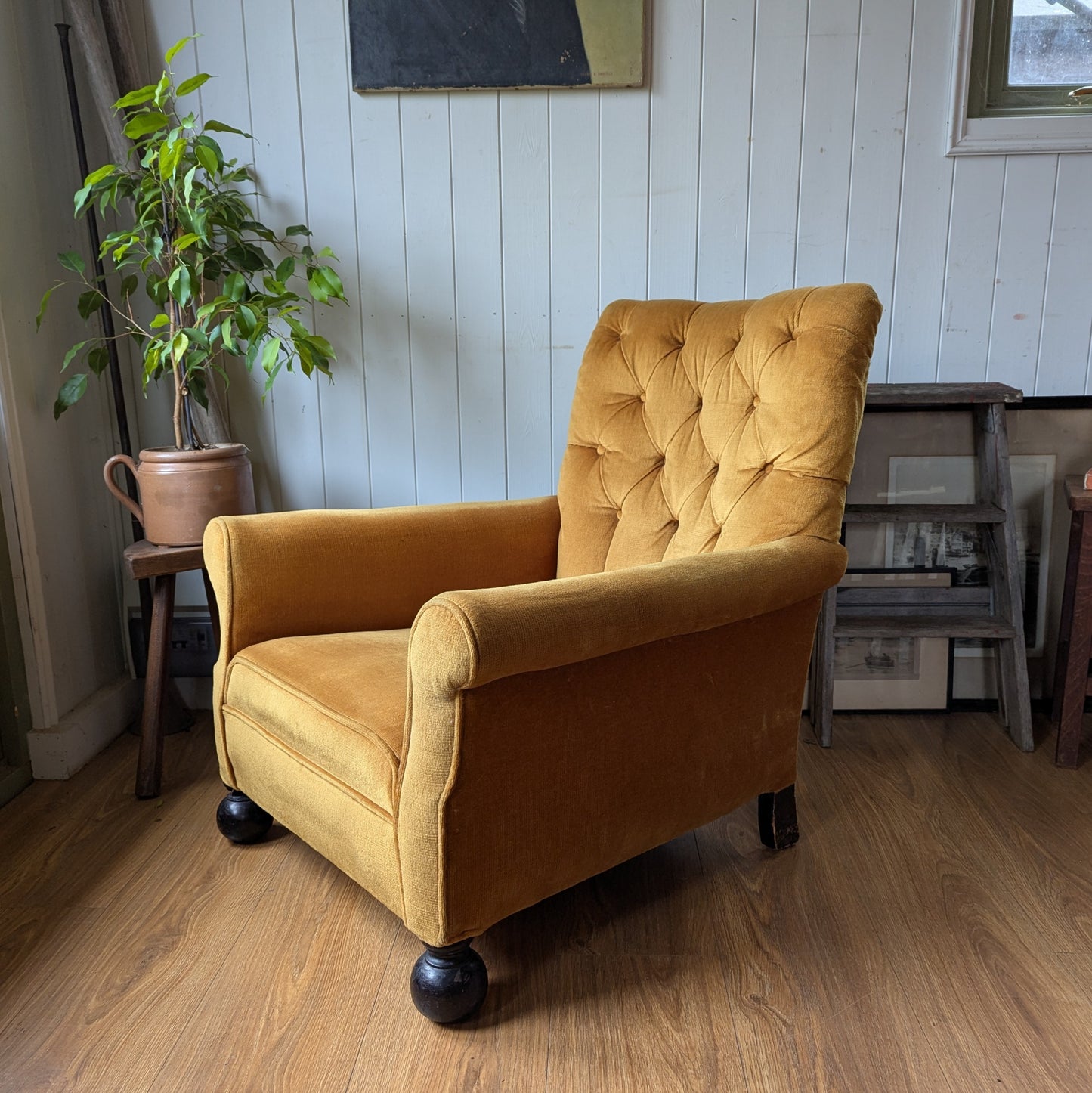 1930s Upholstered Armchair