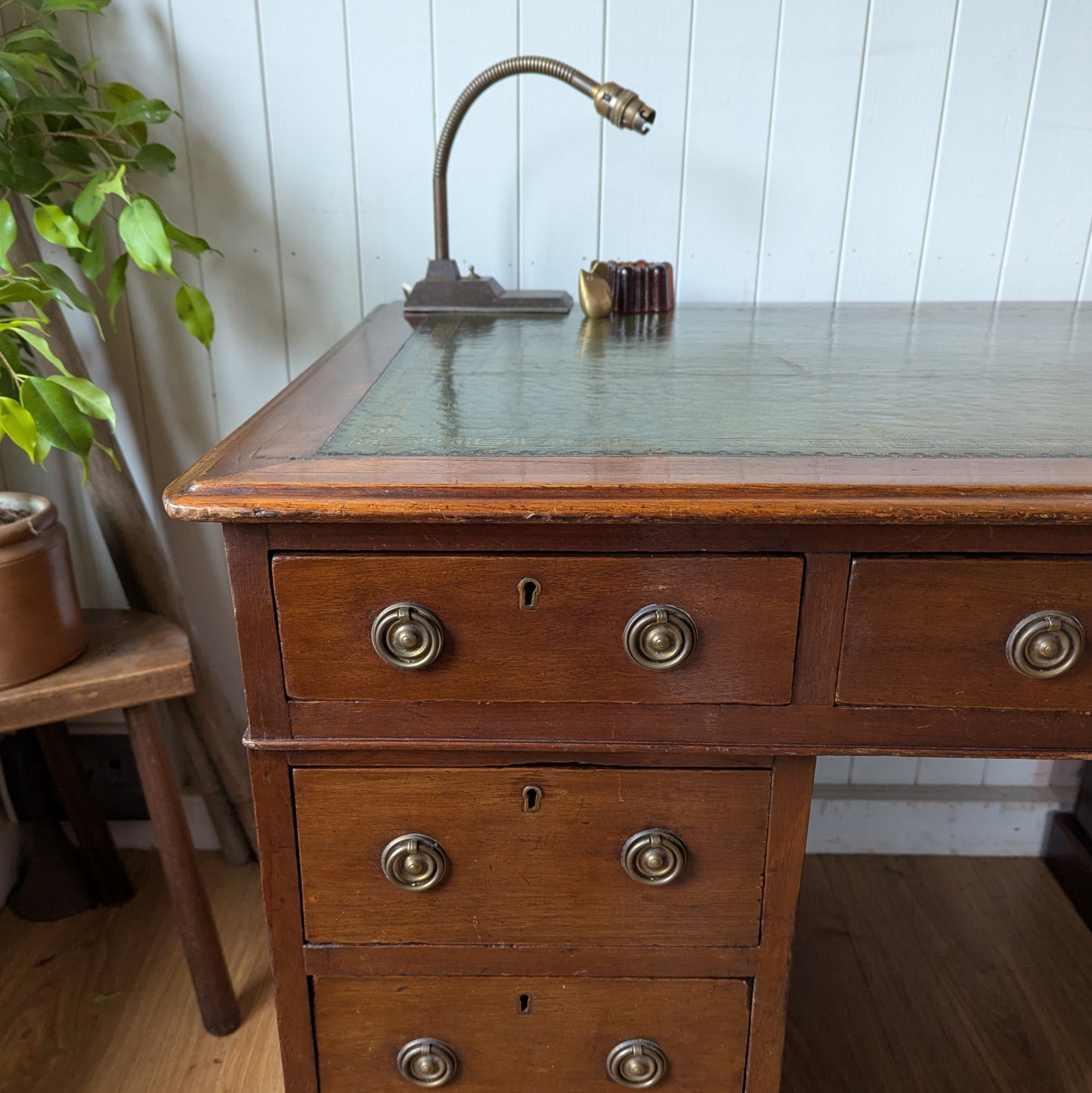 Victorian Twin Pedestal Desk