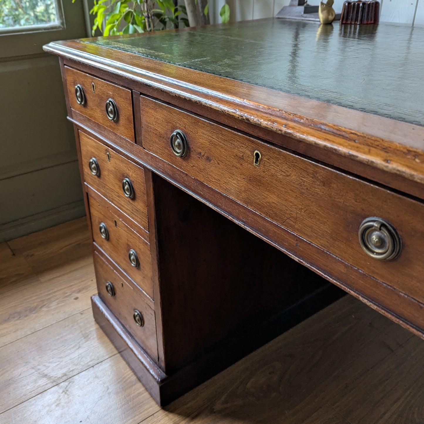 Victorian Twin Pedestal Desk