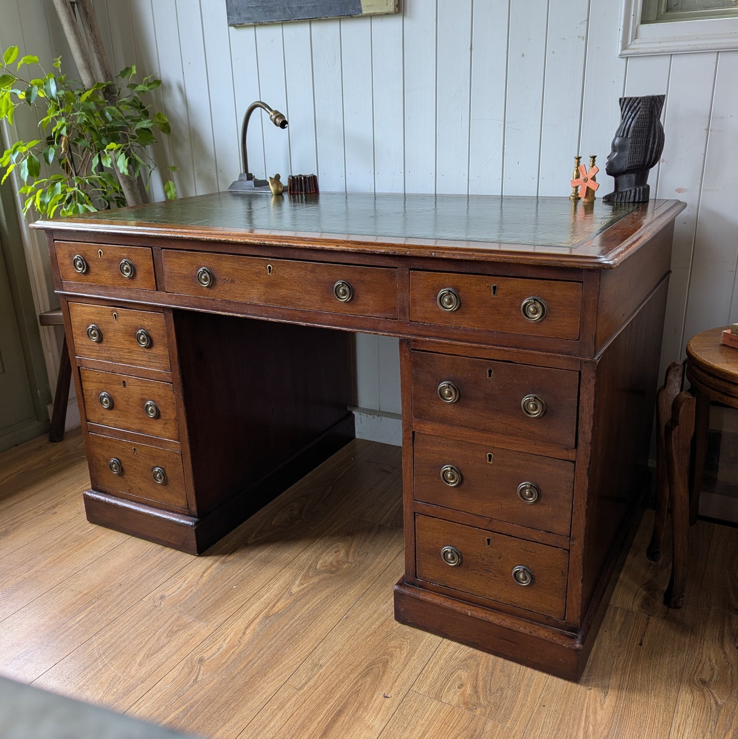 Victorian Twin Pedestal Desk