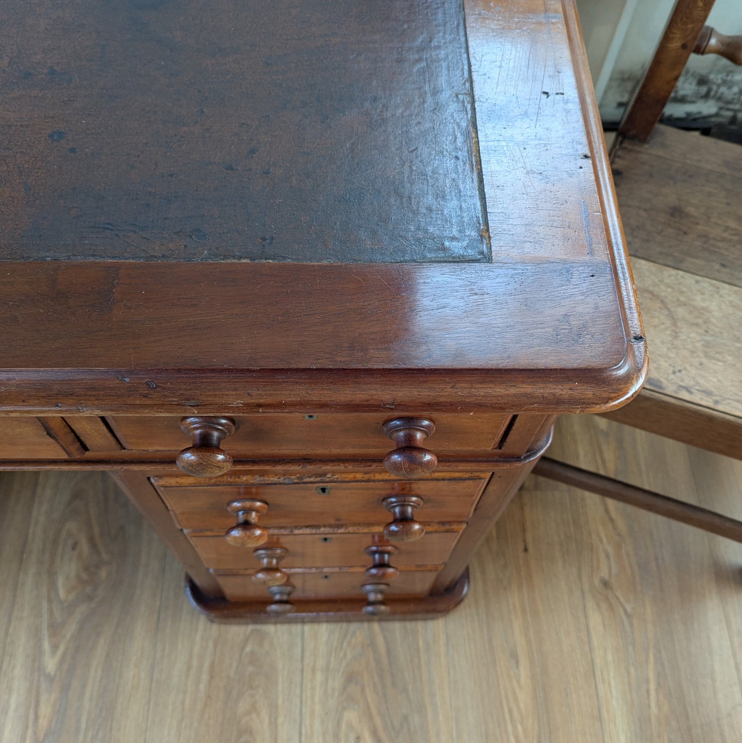 Victorian Twin Pedestal Desk