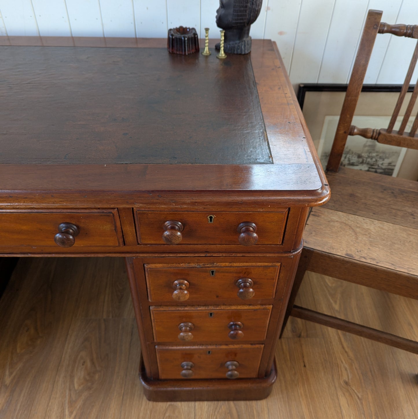 Victorian Twin Pedestal Desk