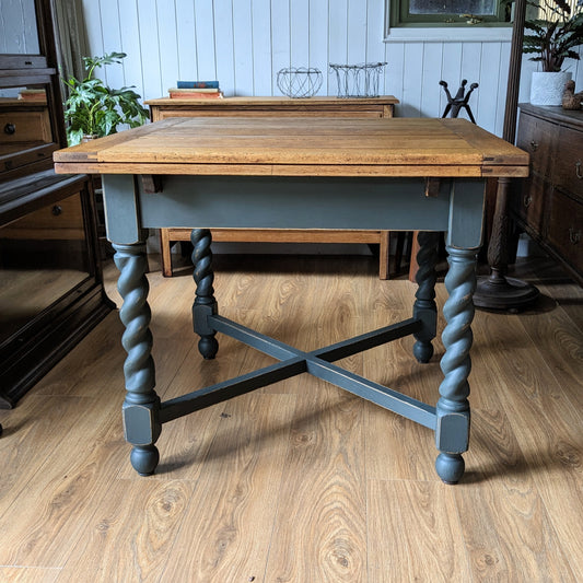 Vintage Oak Draw Leaf Table